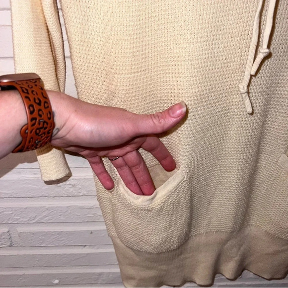 Loft Ivory Cowl Neck Oversized Knit Pullover Sweater, Women’s Size Extra Small - Picture 6 of 7